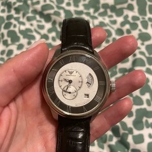 Pre owned Emporio Armani Meccanico mens watch.